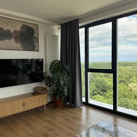 Widok - Klima - Wifi - Netflix - Sauna - Darmowy Parking - Silownia - Obok Plazy - Mieszkanie Z Widokiem Na Morze 6 Osob Gdańsk