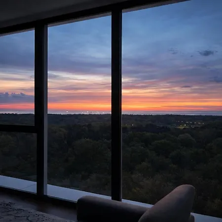 Widok - Klima - Wifi - Netflix - Sauna - Darmowy Parking - Silownia - Obok Plazy - Mieszkanie Z Widokiem Na Morze 6 Osob *