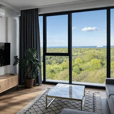 Widok - Klima - Wifi - Netflix - Sauna - Darmowy Parking - Silownia - Obok Plazy - Mieszkanie Z Widokiem Na Morze 6 Osob *