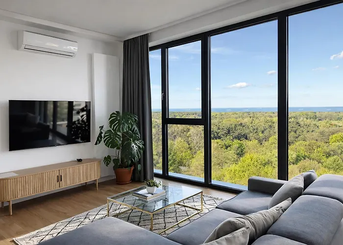 Appartamento Widok - Klima - Wifi - Netflix - Sauna - Darmowy Parking - Silownia - Obok Plazy - Mieszkanie Z Widokiem Na Morze 6 Osob *