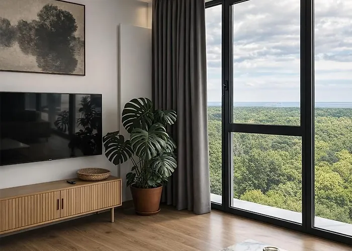 Widok - Klima - Wifi - Netflix - Sauna - Darmowy Parking - Siłownia - Obok Plaży - Mieszkanie Z Widokiem Na Morze 6 Osób