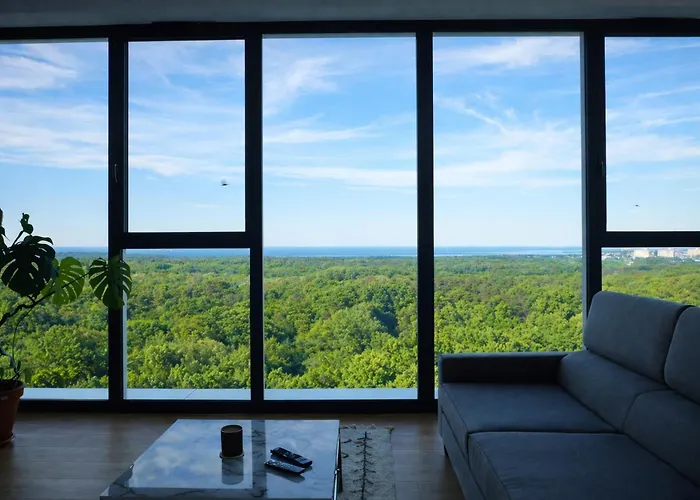 Widok - Klima - Wifi - Netflix - Sauna - Darmowy Parking - Silownia - Obok Plazy - Mieszkanie Z Widokiem Na Morze 6 Osob Appartamento